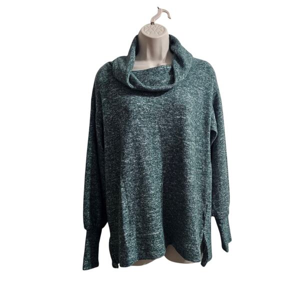 MAEVE ANTRHO Cowl Neck Sweater Green Size S - Picture 1 of 8